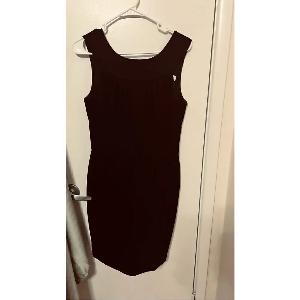 Trina Turk little black sleeveless mini dress womens size 8